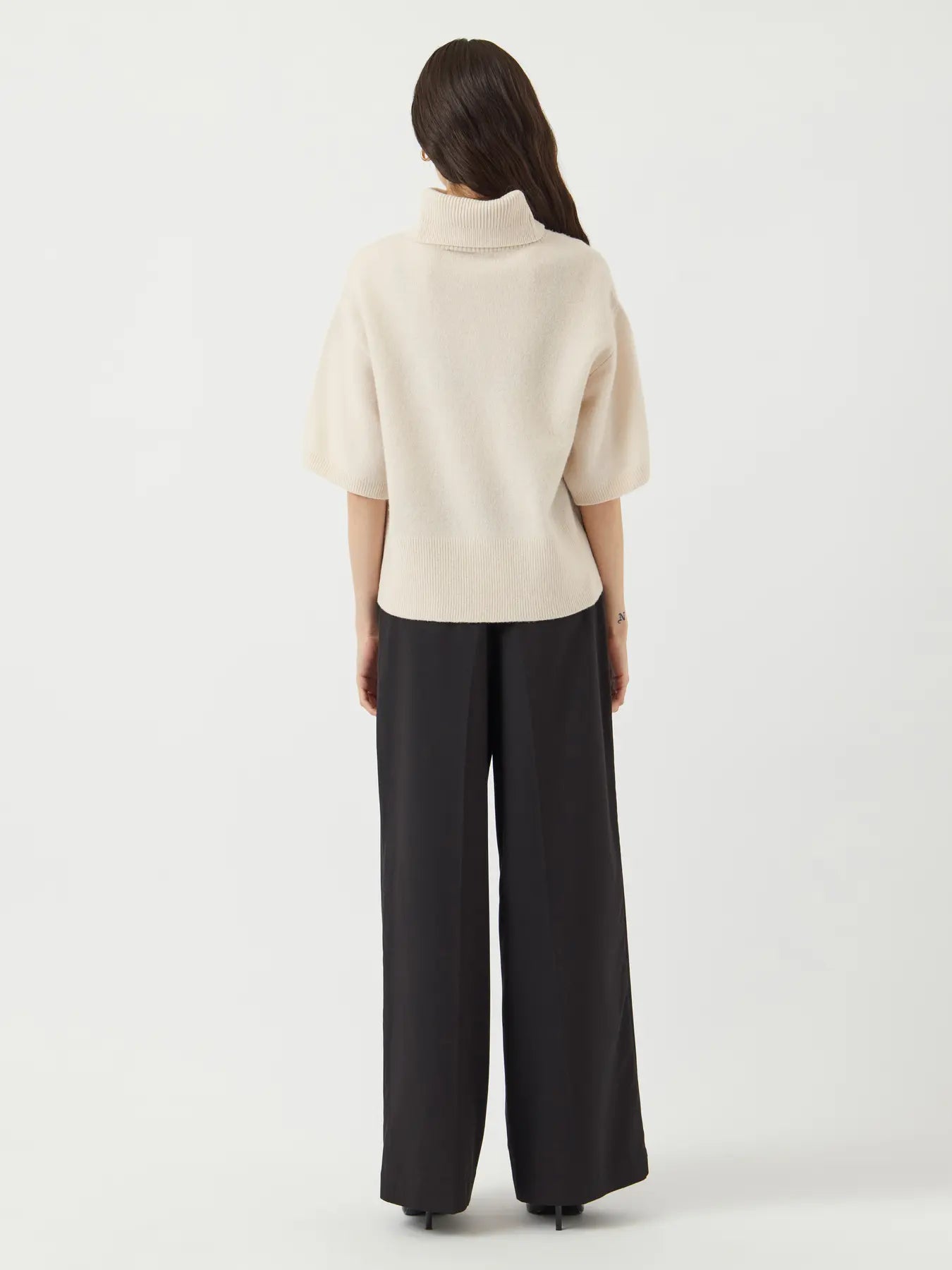 Yasemila 2/4 Wool Knit Pullover S. - Sandshell