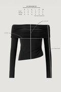 Off-Shoulder Top - Svart