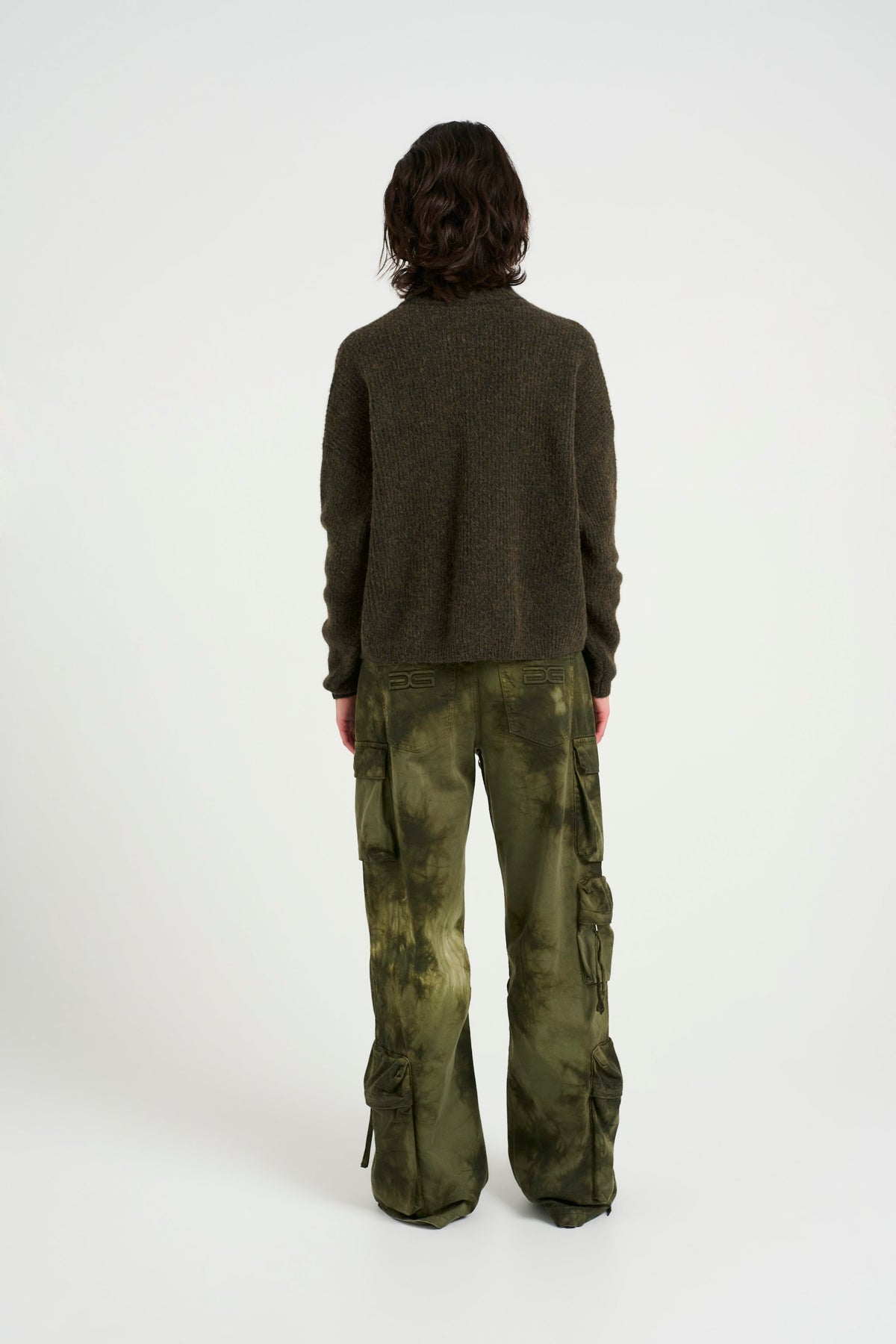 AlphaGZ Short Cardigan - Olive Melange