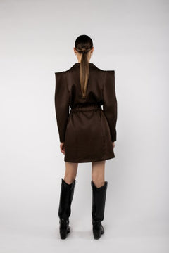 Olivine Dress - Deep Brown