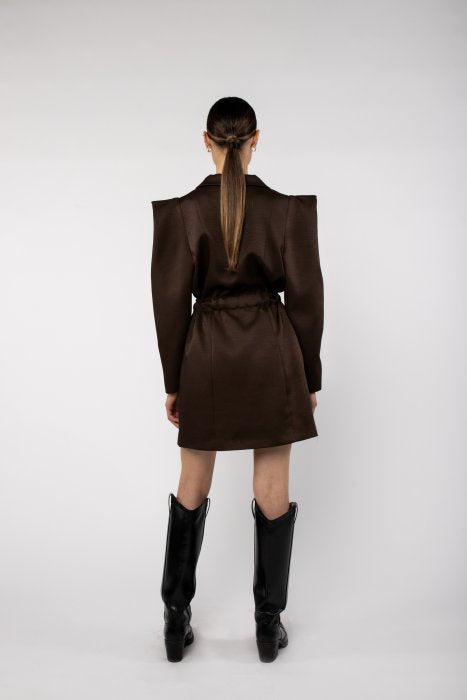 Olivine Dress - Deep Brown
