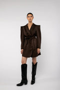 Olivine Dress - Deep Brown