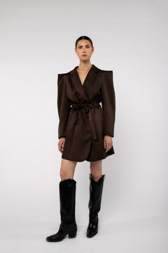 Olivine Dress - Deep Brown