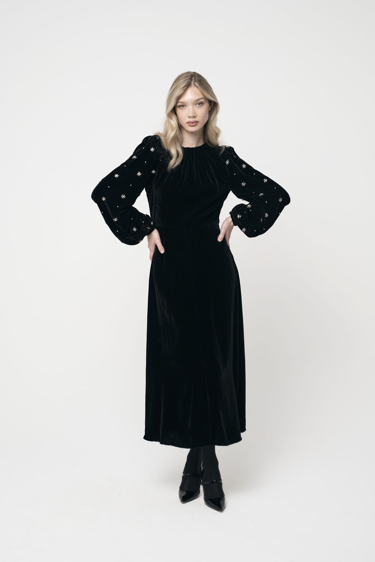 Ava Embellished - Svart