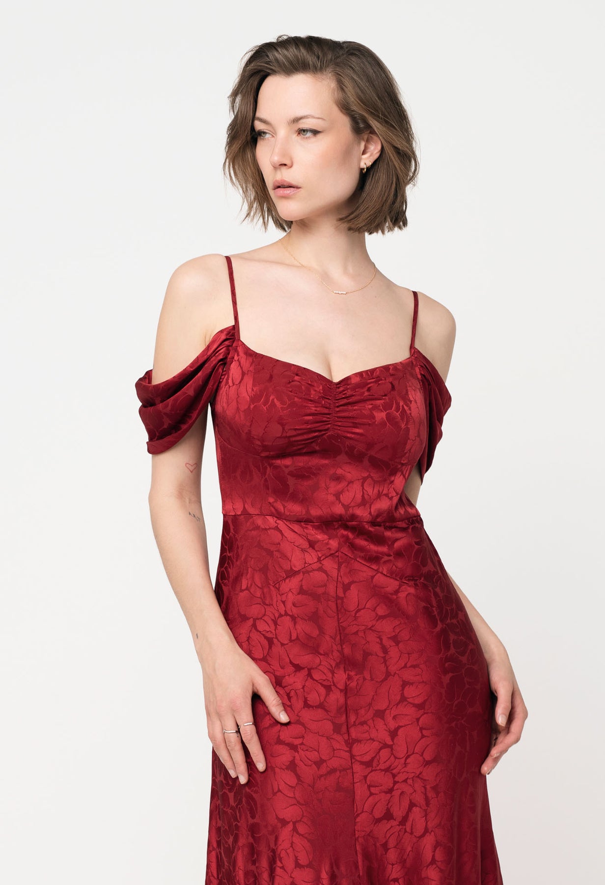 Harper Jacquard - Röd