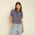 Bergljot Retro Flower - Svart