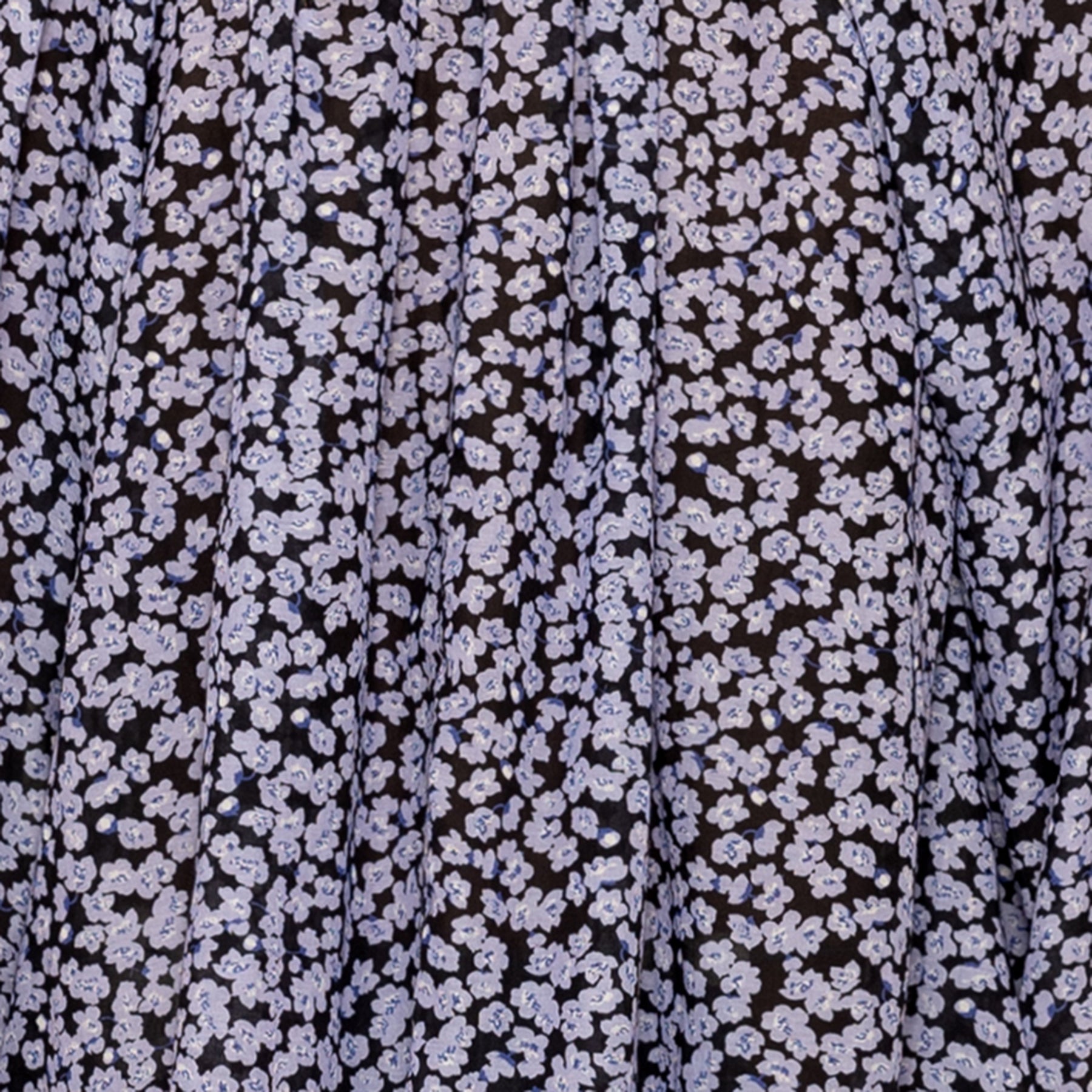 Ivon Retro Flower Blus - Svart