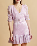 Sequins Mini Dress - Liliac