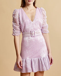 Sequins Mini Dress - Liliac