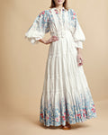 Cotton Slub Maxi Dress - Blue Field