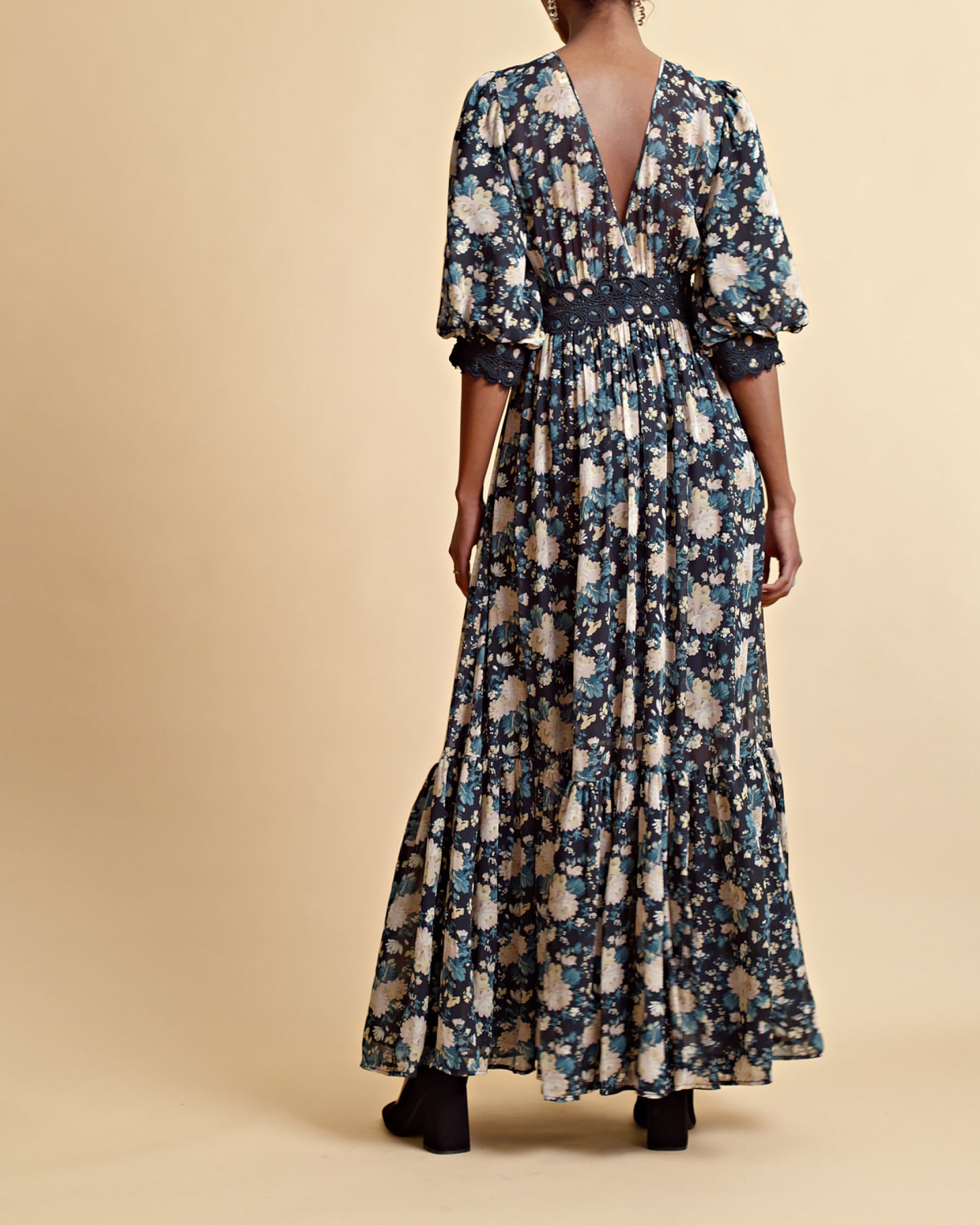 Georgette Maxi Dress - Midnight