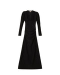 Glitter Jersey Gown - Black