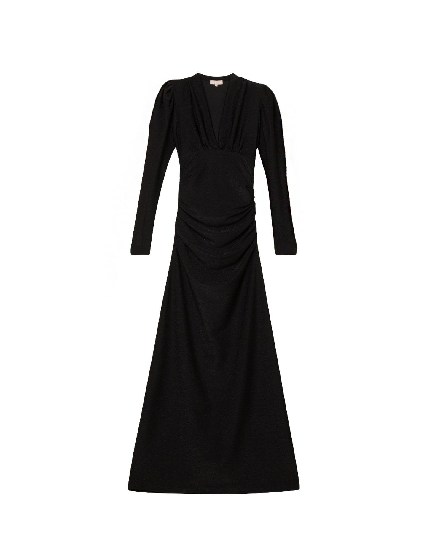 Glitter Jersey Gown - Black