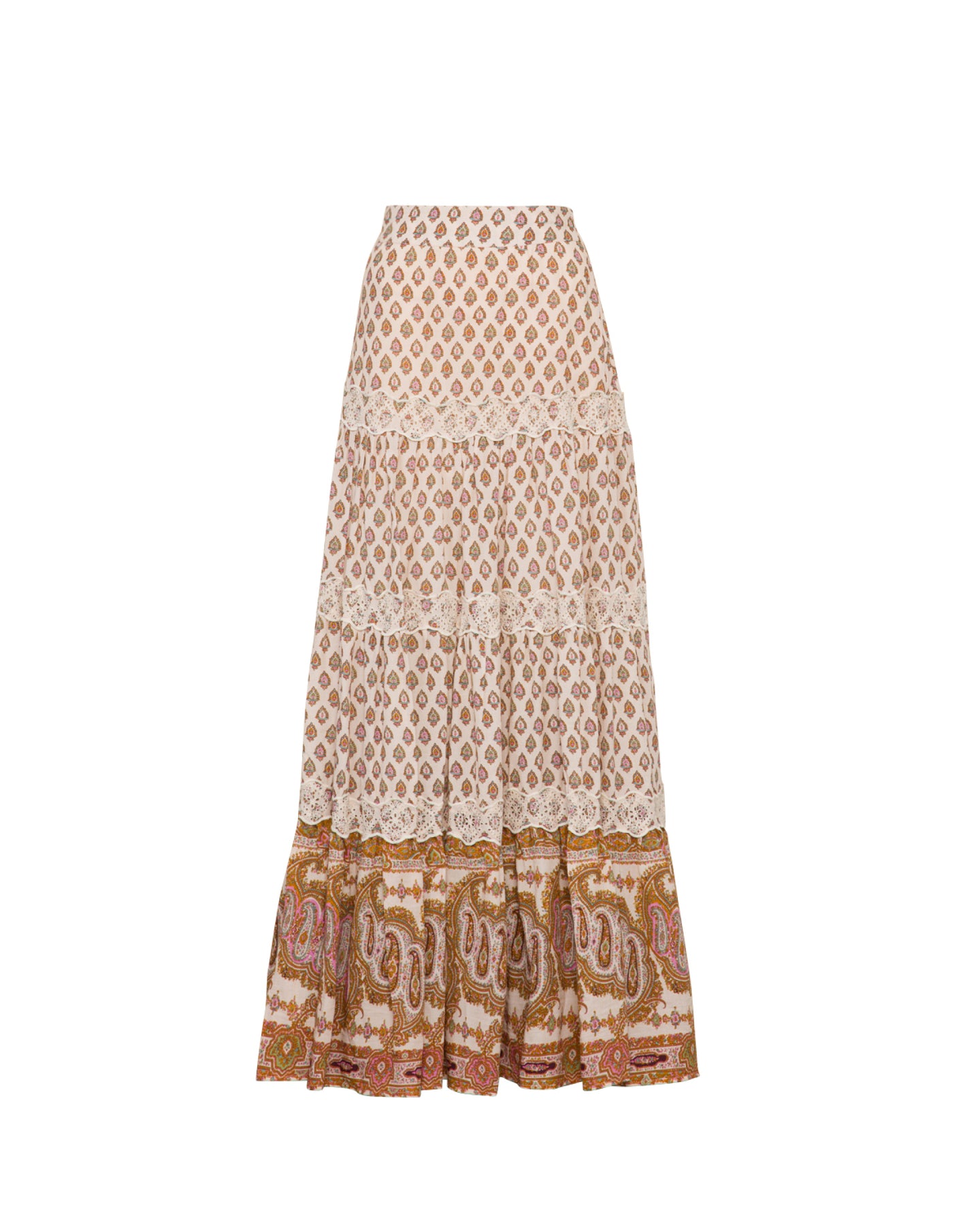 Cotton Slub Skirt - Paisley