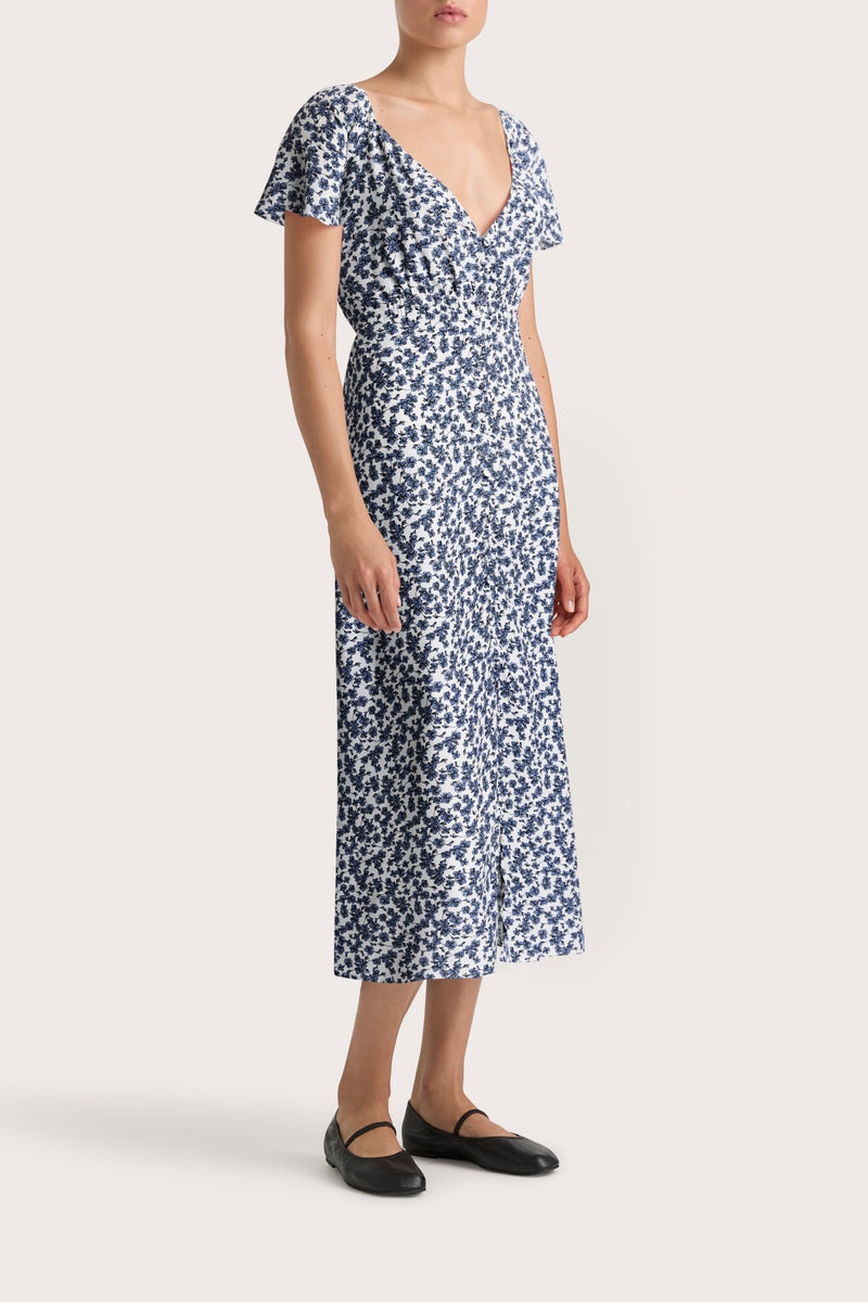 Aurelia Midiklänning - Leilani Print/Mid Blue