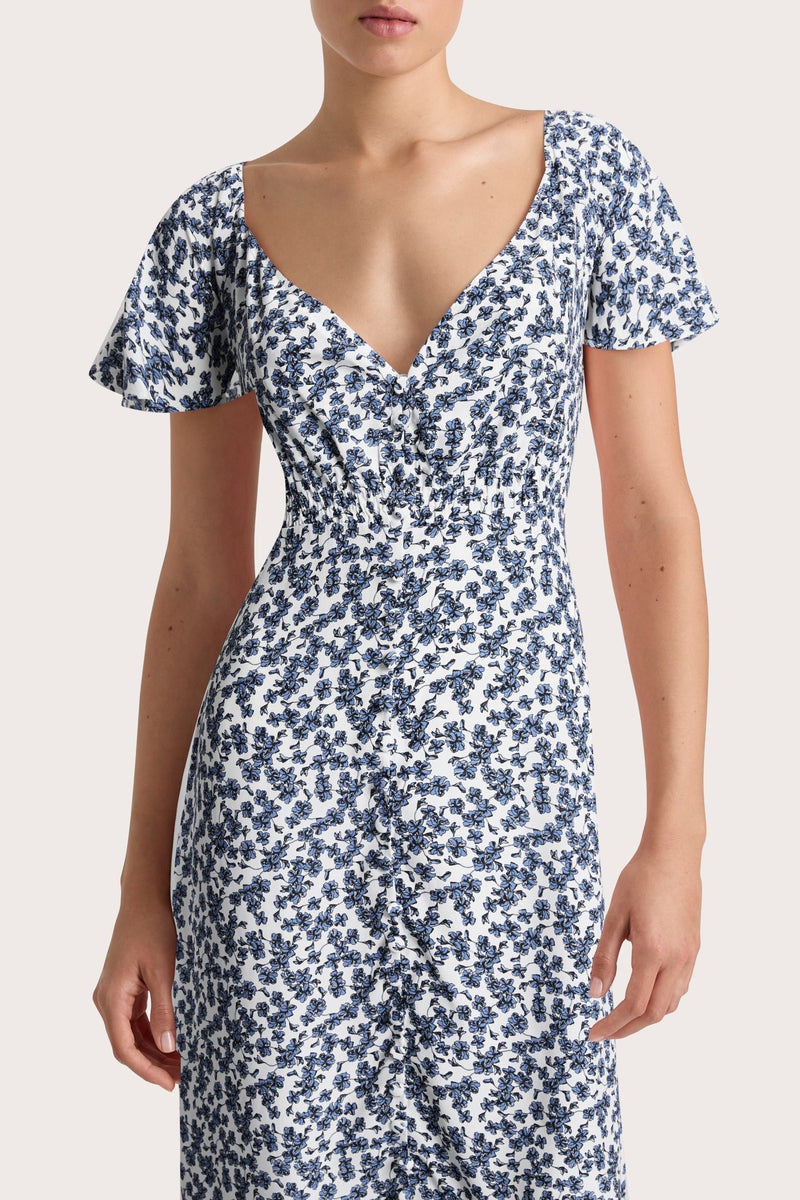 Aurelia Midiklänning - Leilani Print/Mid Blue