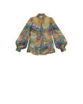 Organza Blouse - Forest Flower