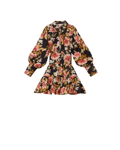 Striped Shirt Dress - Evening Roses