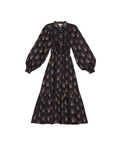 Poplin Smocking Dress - Midnight Paisley