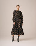 Poplin Smocking Dress - Midnight Paisley