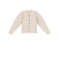 Wool Puffed Cardigan - Off White