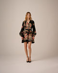 Cupro Button-Down Dress - Flower Market