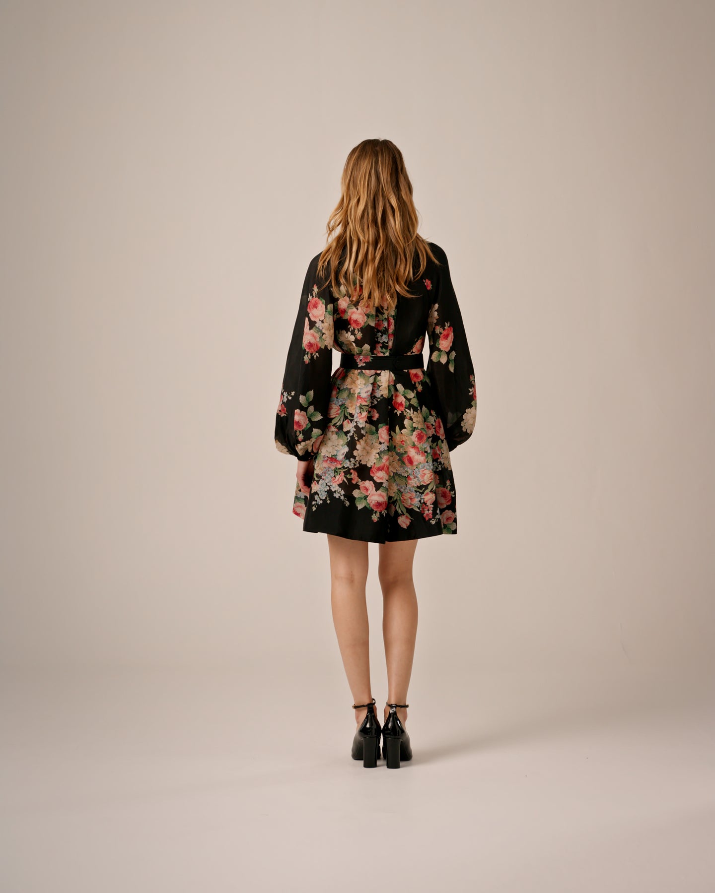 Cupro Button-Down Dress - Flower Market