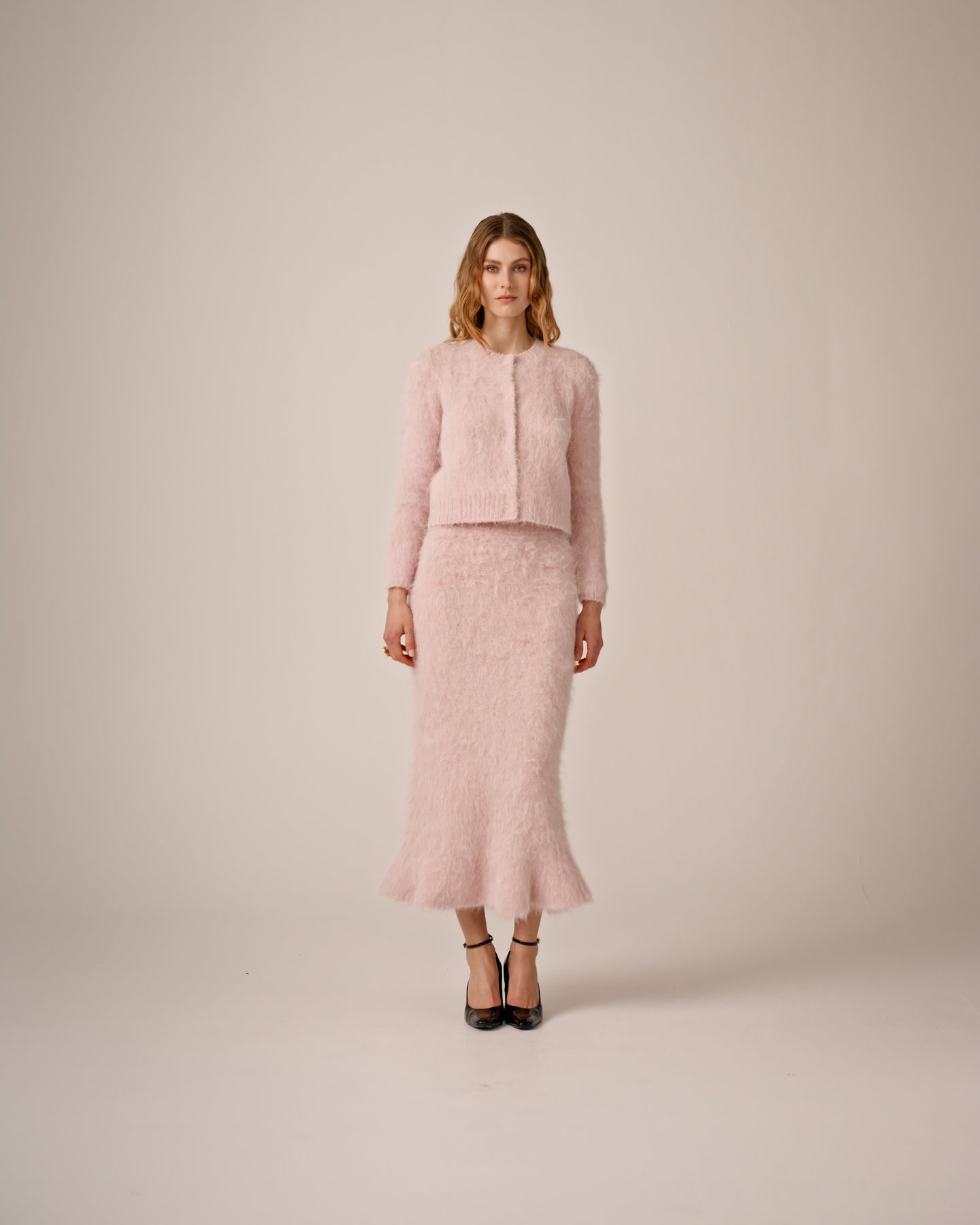 Knit Jacket - Dusty Pink