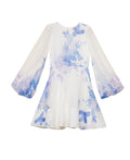 Organza Mini Dress - Skylight