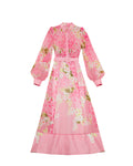 Organza Belt Dress - Cherry Blossom