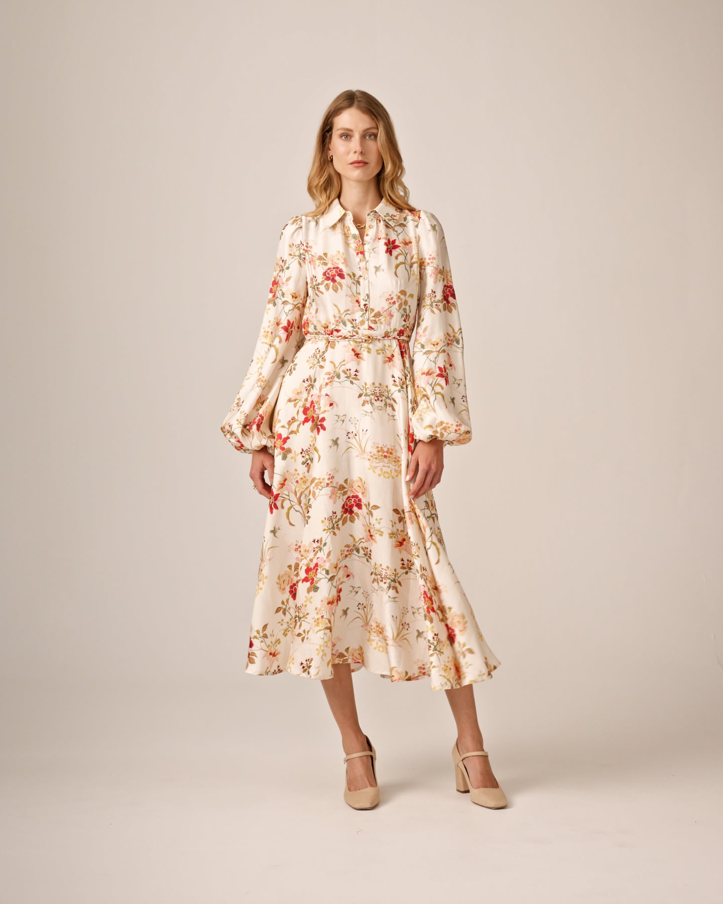 Viscose Shirt Dress - Botanical