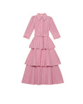 byTiMo Seersucker Flounce Dress - Pink Checks