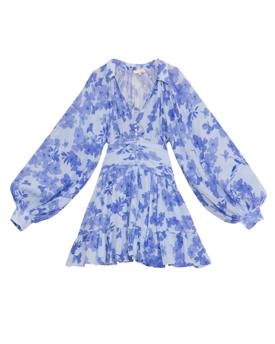 Chiffon Mini Dress - Skye Blue