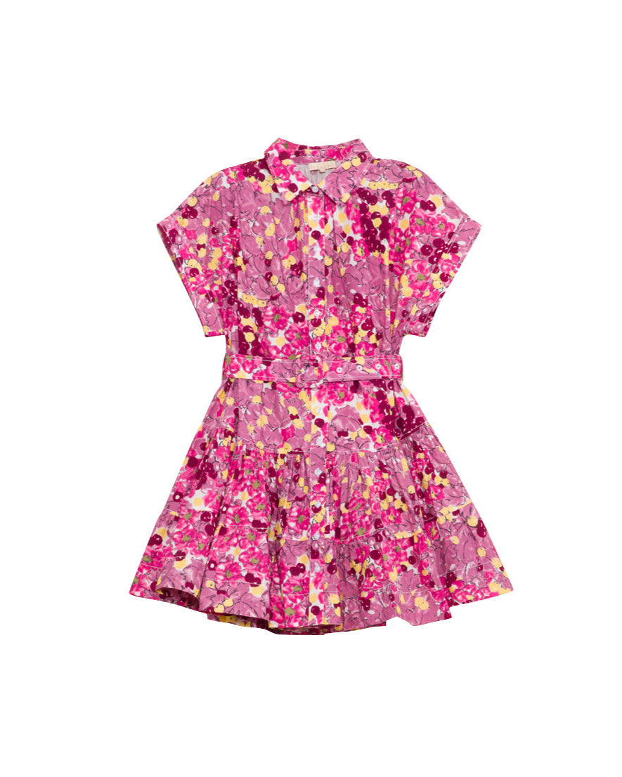 byTiMo Poplin Belt Dress - Bright Field
