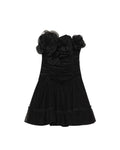 Tulle Mini Dress - Svart