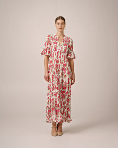 Bohemian Relaxed Dress - Pink Meadow