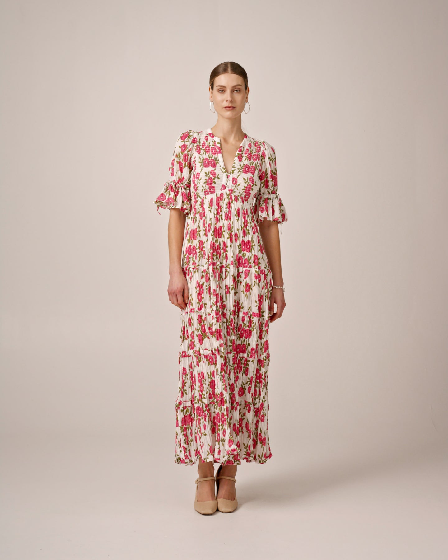 byTiMo Bohemian Relaxed Dress - Pink Meadow