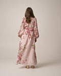 Viscose V-Neck Klänning - Cherry Blossom