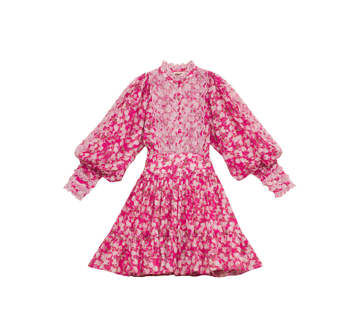 Cotton Slub Mini Dress - Poppy Meadow