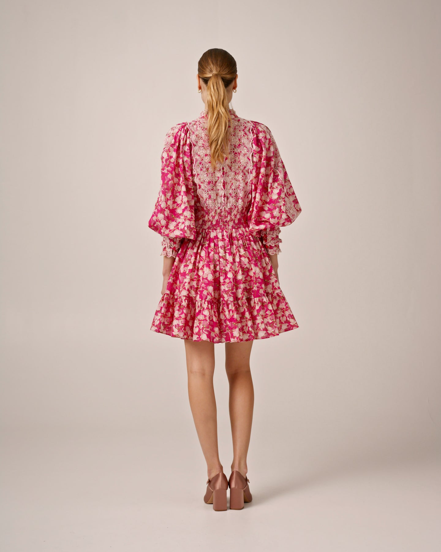 Cotton Slub Mini Dress - Poppy Meadow