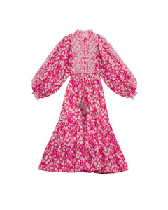 Cotton Slub Midi Dress - Poppy Meadow