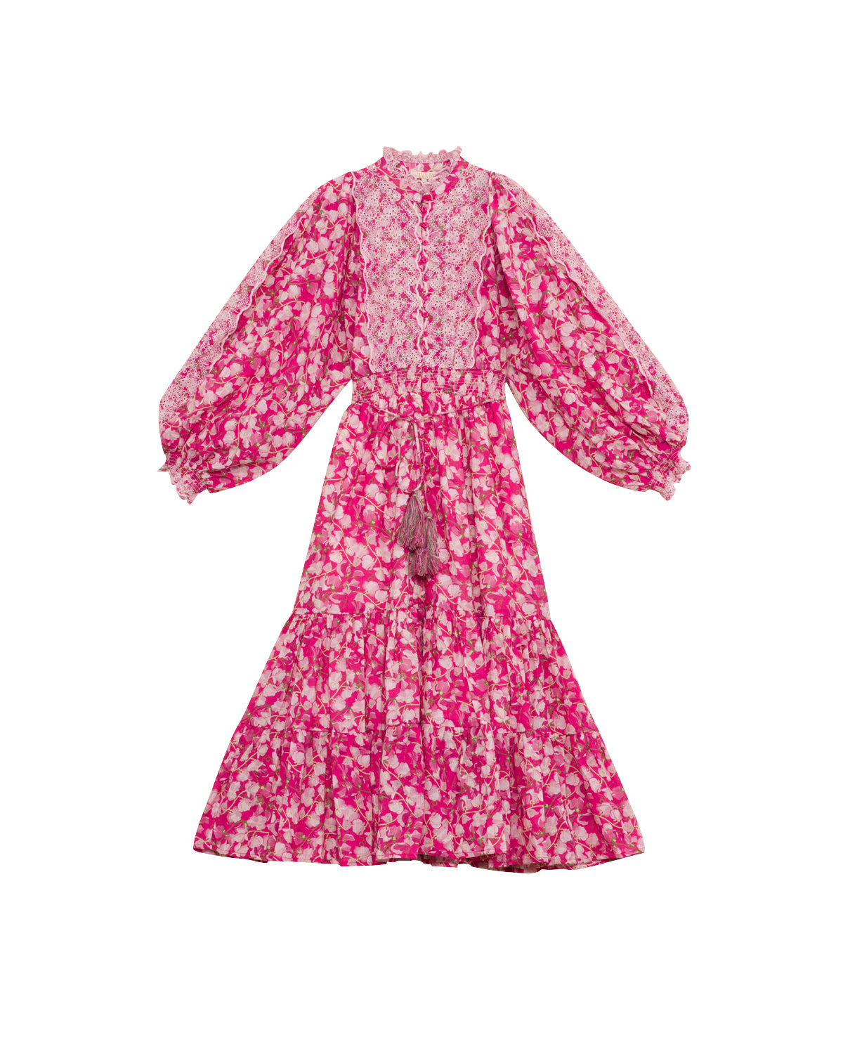 Cotton Slub Midi Dress - Poppy Meadow