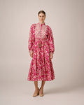 Cotton Slub Midi Dress - Poppy Meadow