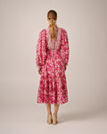 Cotton Slub Midi Dress - Poppy Meadow