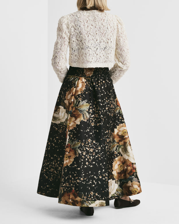Taffeta Maxikjol - Dark Rose