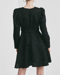 Boucle Belt Dress - Svart