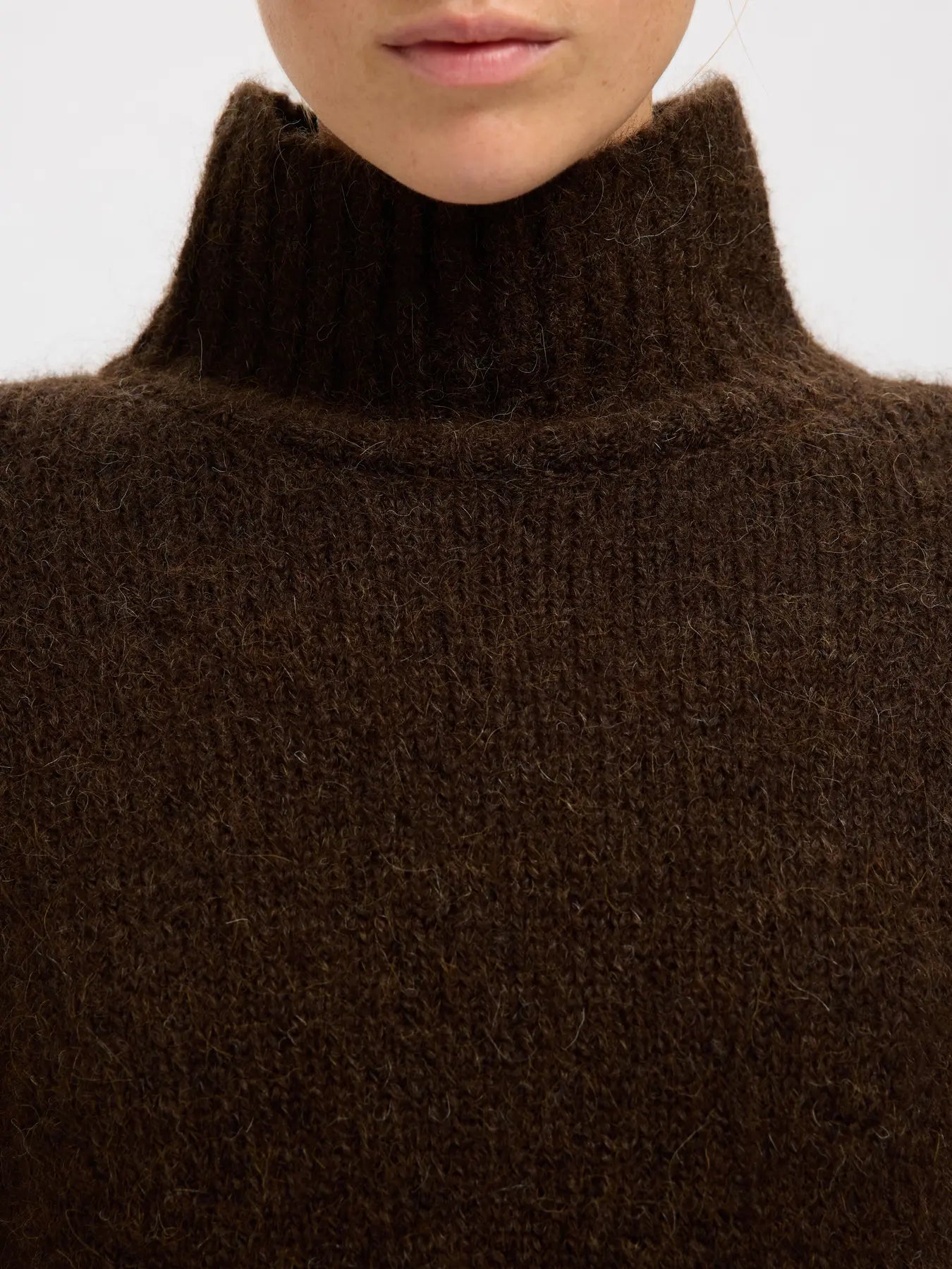 Gabriella Ls Knit High Neck - Delicioso Melange