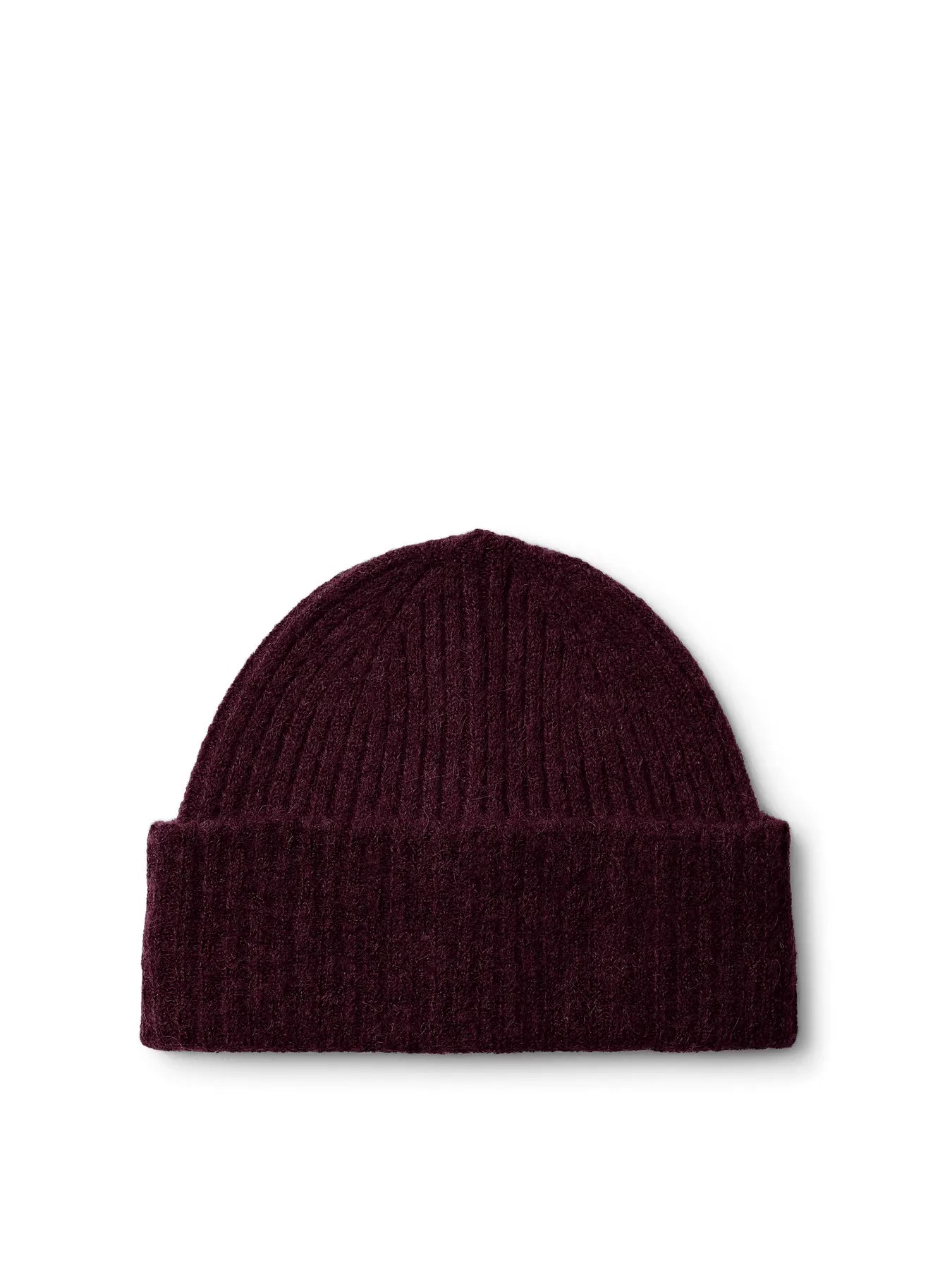 Lulu Wool Blend Knit Mössa - Fig Melange
