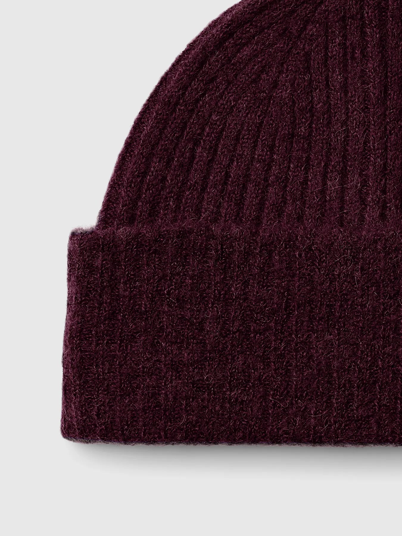 Lulu Wool Blend Knit Mössa - Fig Melange