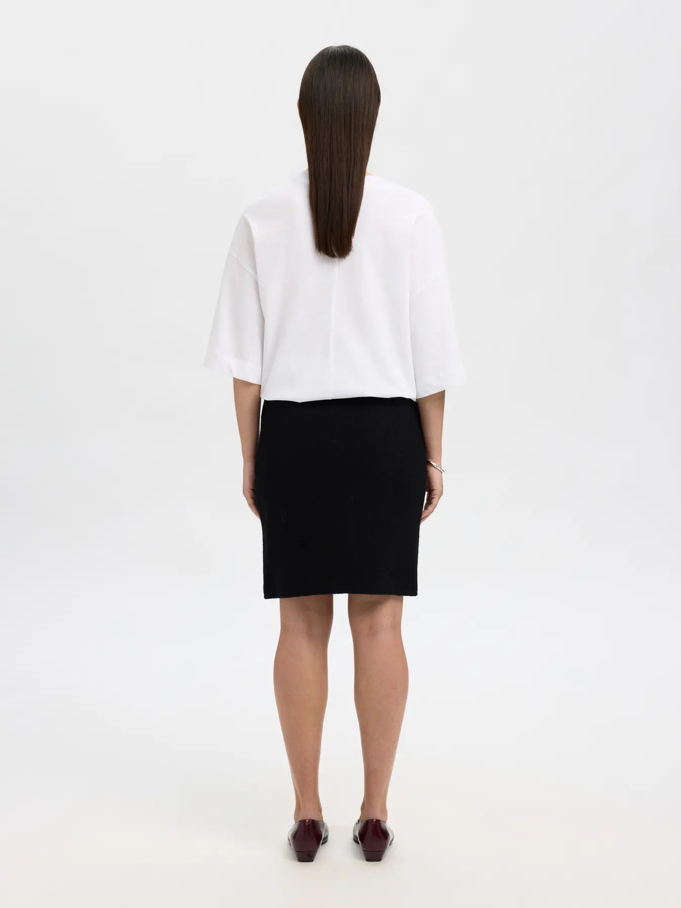 Darla Hw Knit Skirt - Svart